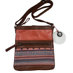 The SAK - PAX Leather Guava Crossbody Pouch - NWT